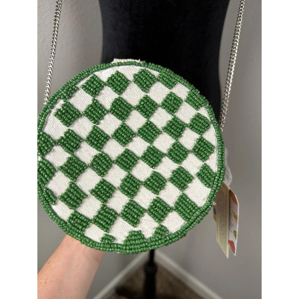 Hand-Beaded Strawberry Jam Bag Handmade Beaded Purse Made in India NWT Viral bag - Picture 12 of 12